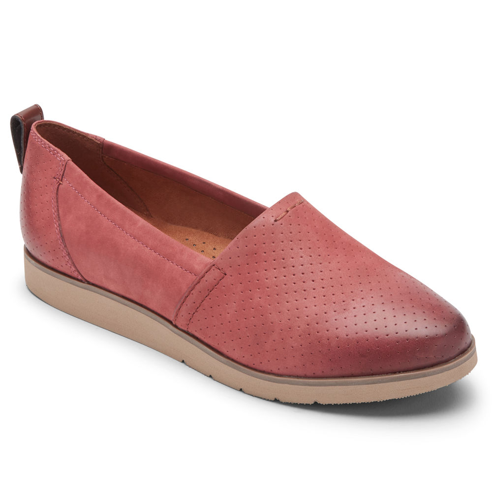 Rockport Slip-On For Womens Red - Cobb Hill Laci - LB1238054